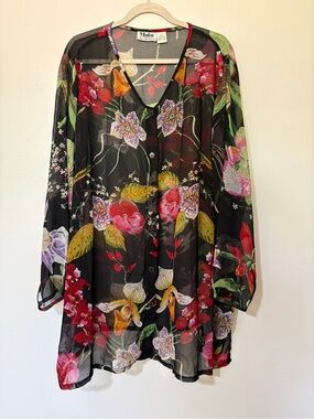 Vintage Main Street Plus Size Tunic Blouse